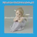 Hot selling ceramic angel ornaments,decorative angel statue for custom